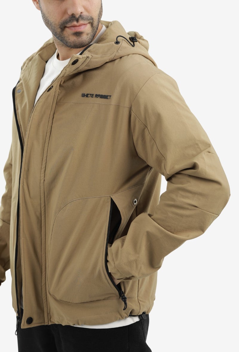 White Rabbit Men’s Soft Waterproof Hooded Jacket - Image 4